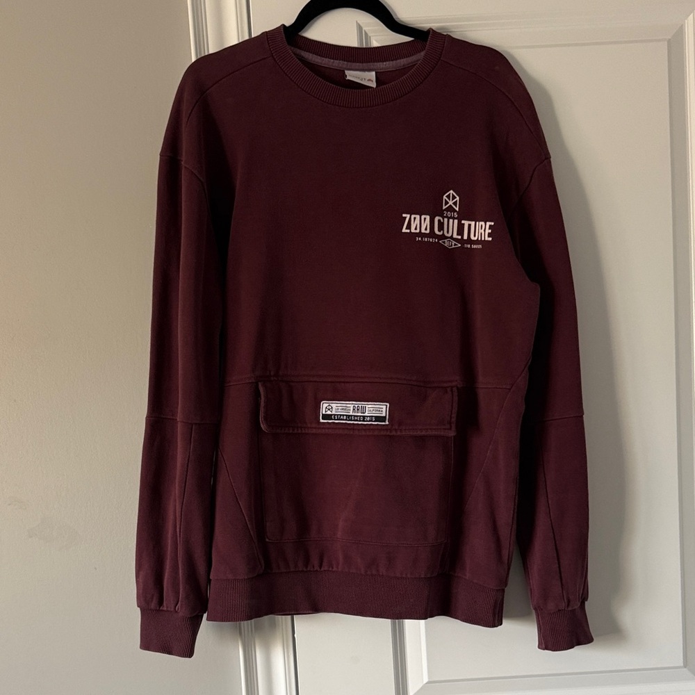 Zoo Culture Burgundy Sweatshirt